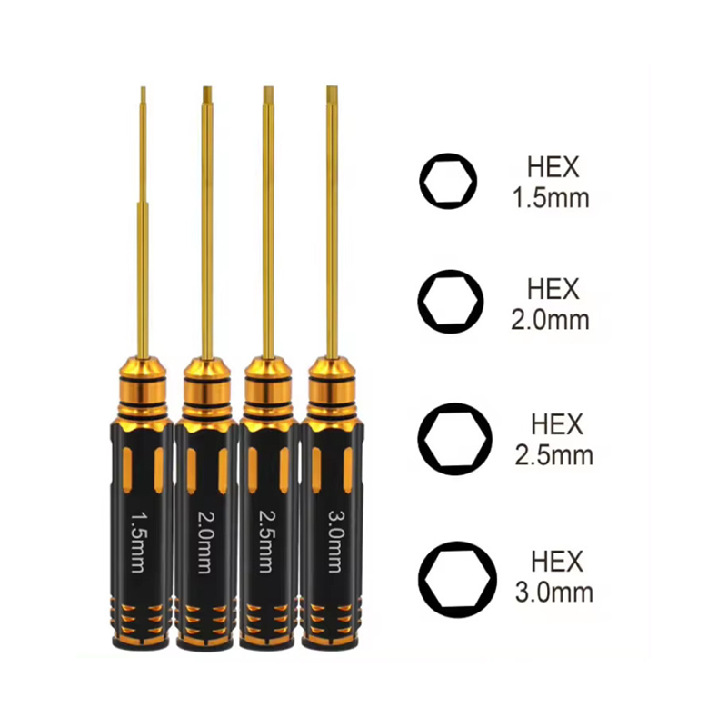 4pcs Hex Screw Driver Set Tita - Rc Helicopter Tool Kit ulasan dan harga