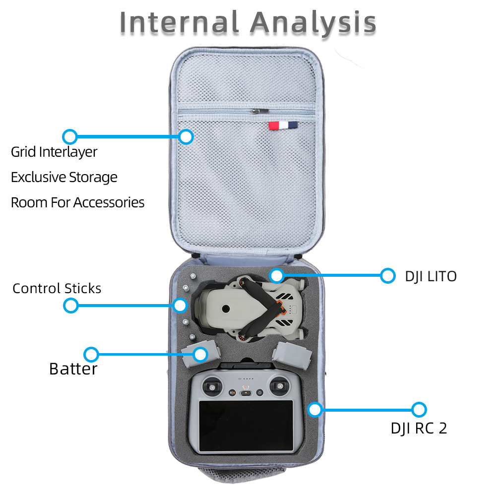 For DJI Lito 1/Lito X1 Portabl - Rc Helicopter Bag ulasan dan harga