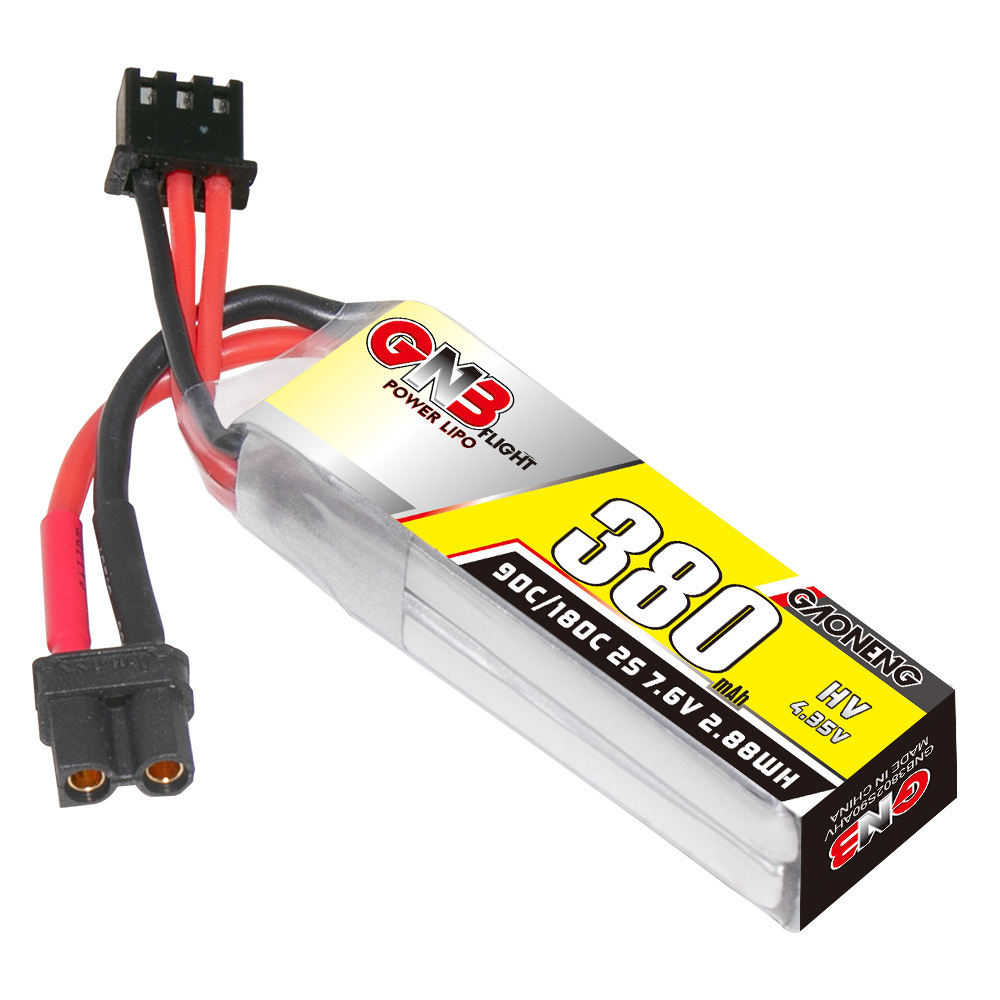 GNB 2S 7.6V 380mAh 90C/180C Li - Rc Helicopter Coaxial ulasan dan harga